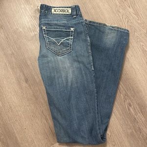 Rock & Roll Denim Boyfriend Style Bootcut Jeans